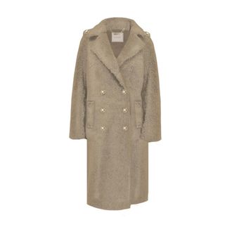 Guess Double-Breasted Coats, female, Gray, Size: XS Laila Coat