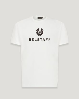 Belstaff Belstaff Camiseta Signature para hombre Punto de algod&oacute;n Blanco 2XL