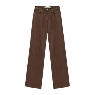 Roy Rogers Straight Jeans, female, Brown, Size: W25 Marta Trousers