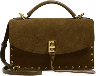 Rebecca Minkoff Darren Suede Crossbody Bag in Jungle at Nordstrom