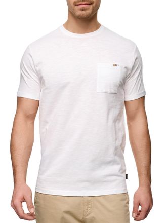 Indicode Rundhalsshirt INDICODE INAndorra, Herren, Gr. XXL, weiss (sanftes wei&szlig;), Single Jersey, Obermaterial: 100% Baumwolle, unifarben, regular fit h&uuml;ftlang,