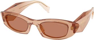 Prada PR B16SF Asian Fit 28E90Q Womens Sunglasses Brown Size 52