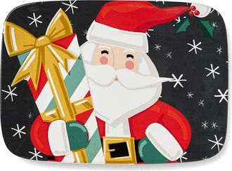 Certified International Christmas Whimsy Santa Rectangular Platter
