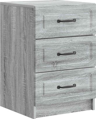 vidaXL Armario De Noche Gris Sonoma 43 X 41 X 63,5 Cm Vidaxl