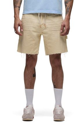 Hudson Cutoff Cotton Twill Carpenter Shorts in Dusty Sand at Nordstrom, Size 30