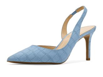 Michael Kors Alina Flex Sling Pump Womens Shoes Chambray : 6.5 M, Leather