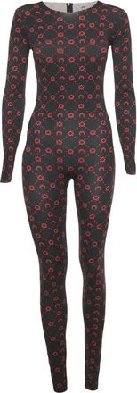 Marine Serre Jumpsuit met print - Zwart