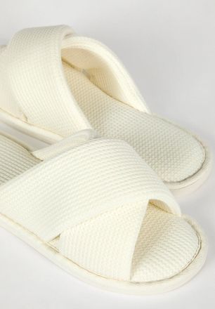 Roman Waffle Crossover Slipper