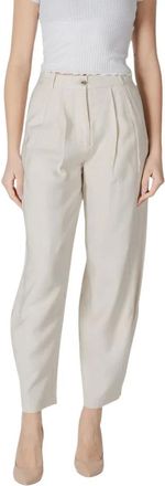 Vila Vila, Dames, Broeken, Wit, Maat: 2XS Viscose