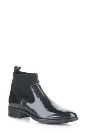 Bos. & Co. Alike Waterproof Bootie in Black Mascara Pat/ly at Nordstrom Rack, Size 9-9.5Us / 40Eu