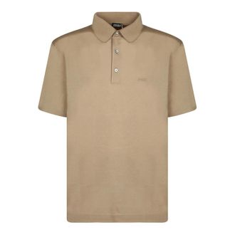 Ermenegildo Zegna Polo Shirts, male, Beige, Size: XL Cotton Piqu&eacute; Polo Shirt