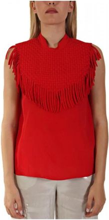 Marella Tops - Dames - Tops zonder mouwen - Rood - S - Tops