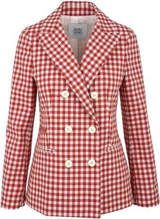 Douuod Rode Douuod Jas - Dames - Blazers - Rood - L - Jassen