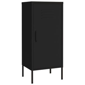 vidaXL Armario De Almacenamiento Acero Negro 42,5x35x101,5 Cm Vidaxl