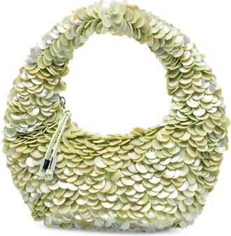 Staud Staud, Tassen, Dames, Groen, ONE Size, Leer, Reef Tas