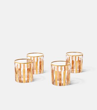 Les-Ottomans Set of 4 glass water tumblers