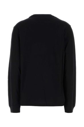 Valentino Garavani Womens Black Cotton T-Shirt Nero T-shirts And Polos