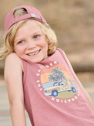 Vertbaudet Tr&auml;gershirt CALIFORNIA mit Recycling-Baumwolle Jungen rosenholz