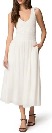 Paige Sebastian Smock Sundress in White at Nordstrom, Size Xx-Small