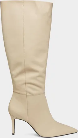 Schutz Mikki 90MM Leather Stiletto Boots