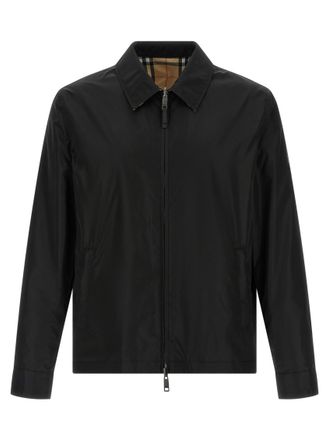Burberry Black Shirt Collar Jacket
