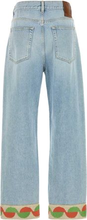 Valentino Garavani Womens Denim Jeans Denimblulavchiaro Exteiror: Cotton