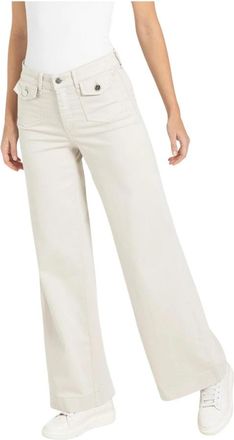 M.A.C Ivory Dream Wide Elegant Armband - Dames - Loose Fit Jeans - Beige - 2XL - Jeans