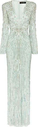Jenny Packham Abito da sera Tana - Verde