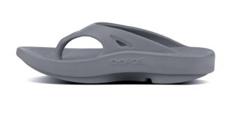 Oofos Womens Oolala Slide Sandals In Slate Gray