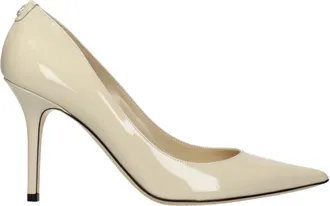 Jimmy Choo London Beige Leather High Heel Womens Pumps