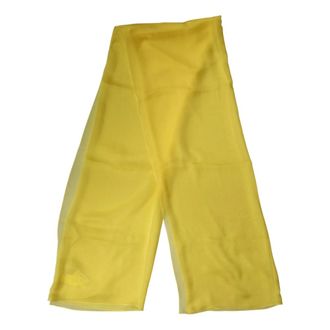 Dolce & Gabbana Silky Scarves, male, Yellow, Size: ONE SIZE Silk Stole