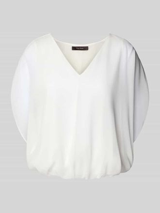 Vera Mont Relaxed Fit Blusenshirt mit V-Ausschnitt in Weiss, Gr&ouml;&szlig;e 36