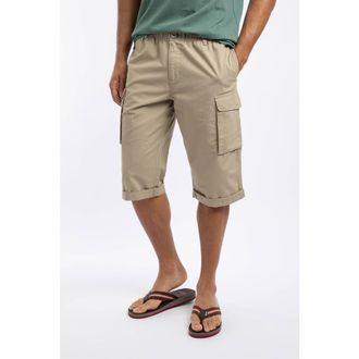 Weird Fish Summersville Cargo 3/4 Length Shorts in Flint Stone at Nordstrom, Size 34 X 22