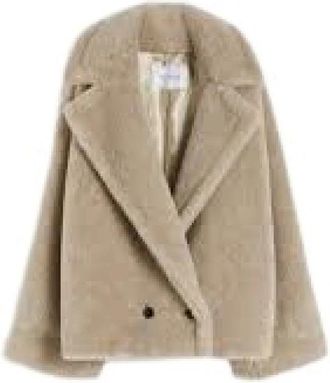 Max Mara Millepunte Vanity - Dames - Jassen - Beige - 3XS - Leer - Jassen