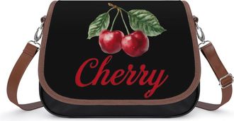 Generic Cherry11 Small Womens Crossbody Bags Shoulder Handbag with Adjustable Strap for Travel