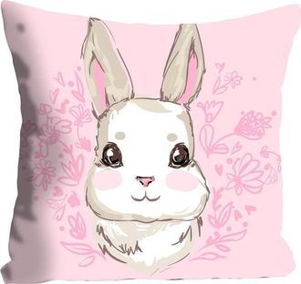 Queence Dekokissen »Ivar« mit einem süssen Häschen