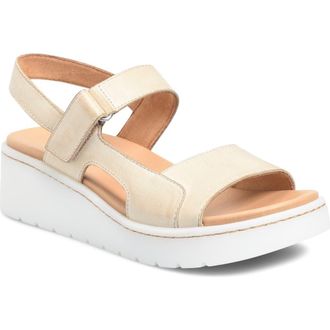 B&oslash;rn Kit Slingback Platform Sandal in Natural Leather at Nordstrom, Size 11