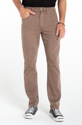 Liverpool L.A. Kingston Modern Slim Straight Leg Twill Pants in Pine Bark at Nordstrom, Size 32 X 30
