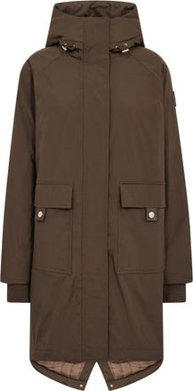 Mos Mosh MMCali Faux Fur Jas - Dames - Parka Jassen - Bruin - XS - Jassen