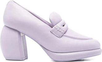 Martine Rose x Clarks 80 mm loafers met bolvormige hak - Paars