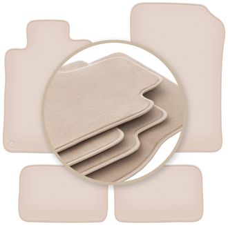 OEM Alfombrillas Beige Premium Para: Mercedes Sl R129 Roadster 1998-2002