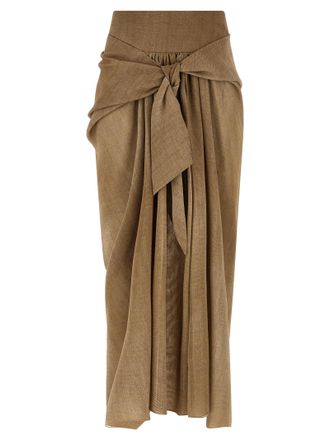 Ermanno Scervino Beige Polyester Mini Womens Skirt