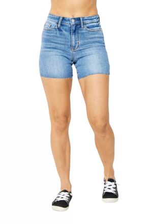 Judy Blue High Waist Shorts In Blue