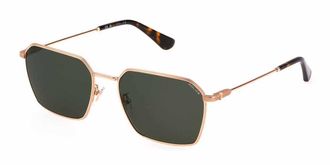 Police SPLL84 OCTANE 9 0300 Mens Sunglasses Gold Size 56
