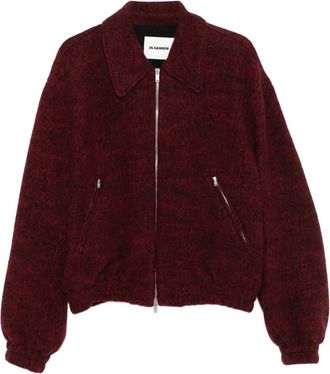 Jil Sander Bomber in maglia - Rosso