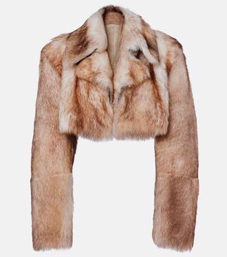 Khaite Stallone cropped shearling jacket