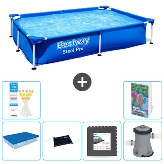 Bestway Piscina Bestway Steel Pro Rectangular - 221x150x43 Cm - 7-piezas S21