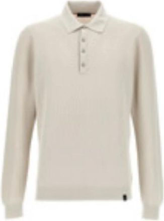 Fay Sweaters Beige - Heren - Polos - Beige - L - Tops