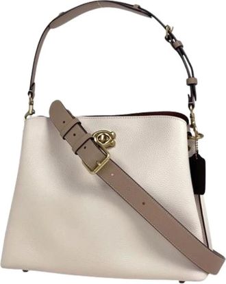 Coach Pre-owned Shoulder Bags, female, Beige, Size: ONE SIZE Pre-owned Shoulder Bag