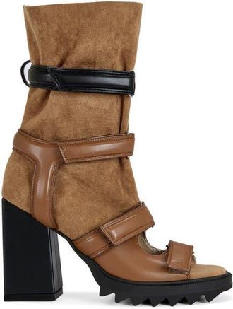 Azalea Wang Thierry Block Bootie in Tan at Nordstrom, Size 7.5